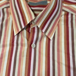 Martin Gordon Red and Pink Hued Stripped Shirt